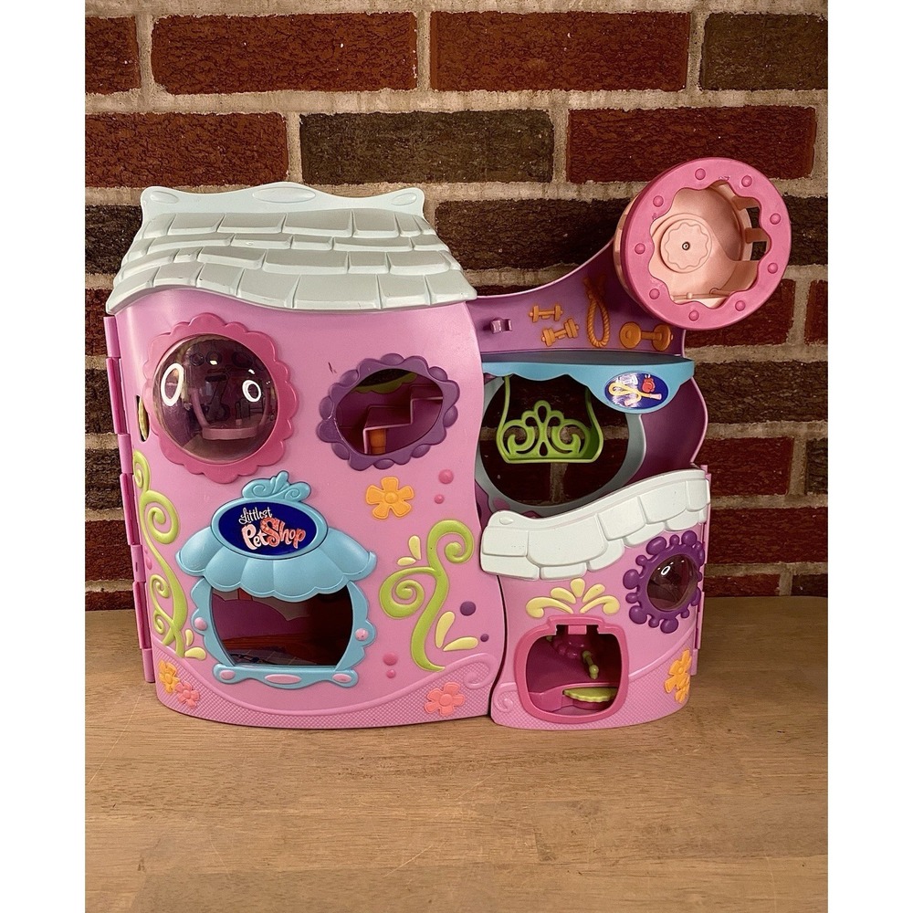 Littlest Pet Shop Tail Waggin Fitness Club Playset house 2007 Playhouse Vintage